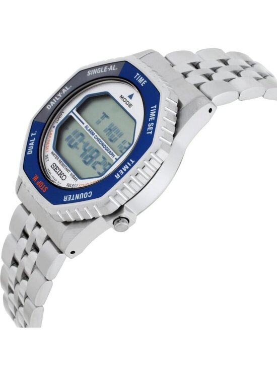 NWT Seiko Rotocall Alarm Chronograph Quartz Digital Watch